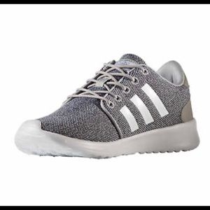 Gray Adidas QT Racer - cloudfoam